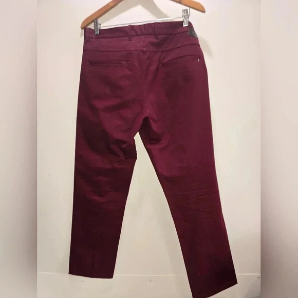 Zara Man Pants Size 34 Purple Cotton Stretch Made In Turkey Capris YGI N2-301 - Picture 7 of 12
